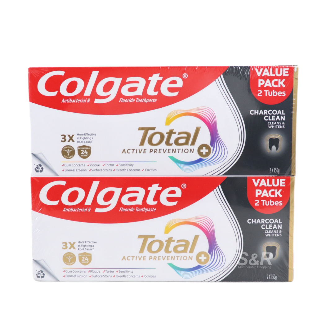 Colgate Charcoal Clean Toothpaste Value Pack 2 tubes